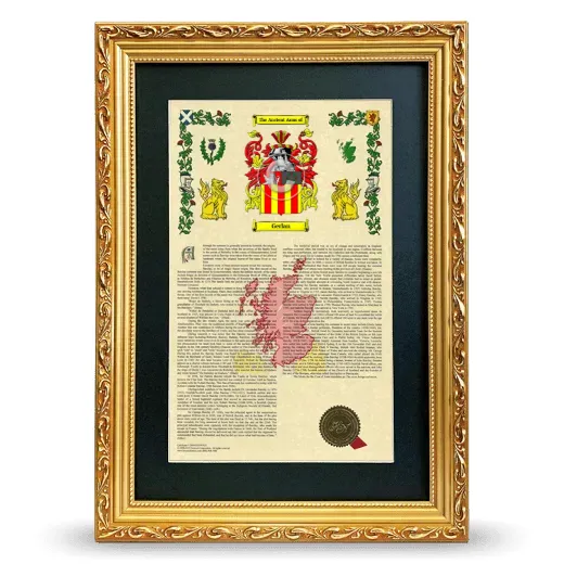 Gerlan Deluxe Armorial Framed - Gold