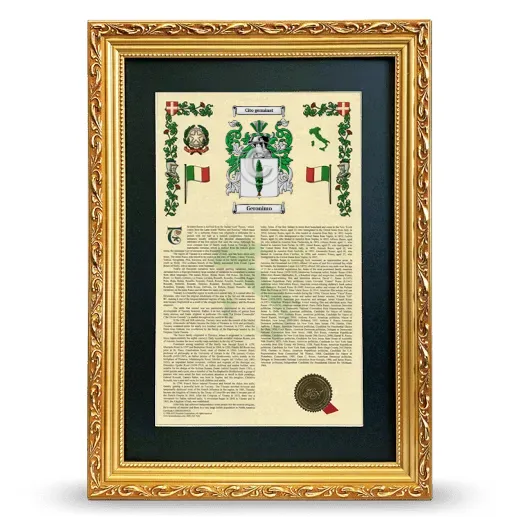 Geronimo Deluxe Armorial Framed - Gold