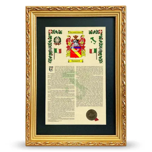 Giacometti Deluxe Armorial Framed - Gold