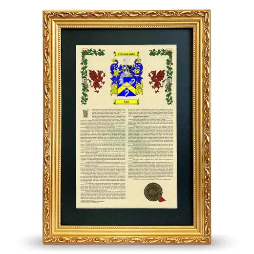 Gist Deluxe Armorial Framed - Gold