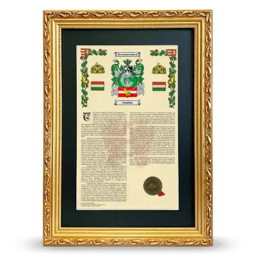 Gombas Deluxe Armorial Framed - Gold