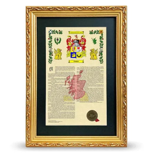 Gooms Deluxe Armorial Framed - Gold