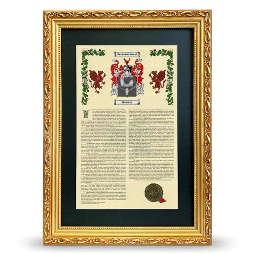 Gounter Deluxe Armorial Framed - Gold
