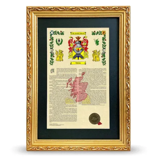 Govan Deluxe Armorial Framed - Gold