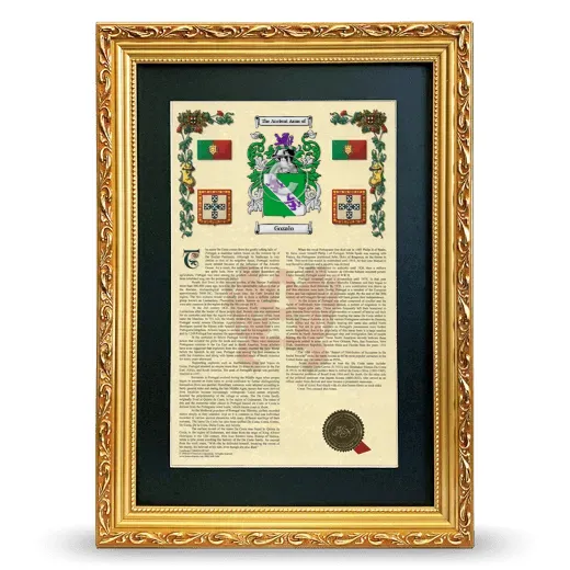 Gozalo Deluxe Armorial Framed - Gold