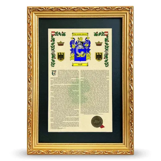 Graff Deluxe Armorial Framed - Gold