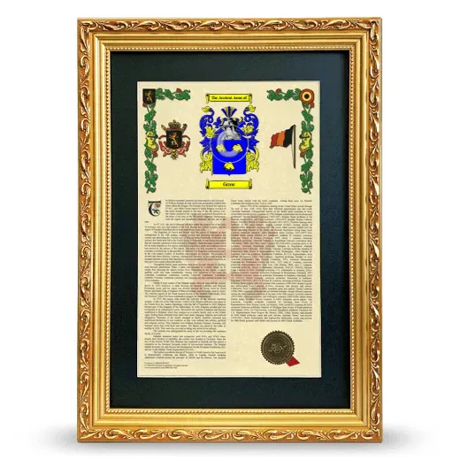 Graw Deluxe Armorial Framed - Gold
