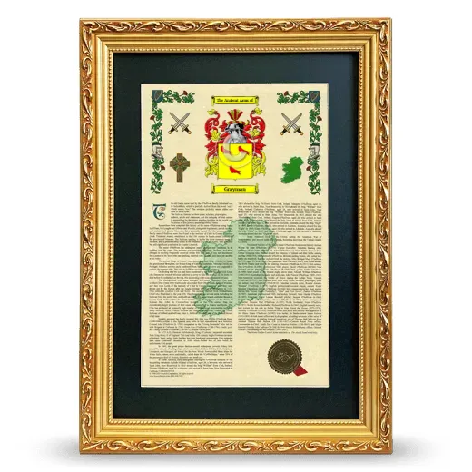 Grayman Deluxe Armorial Framed - Gold