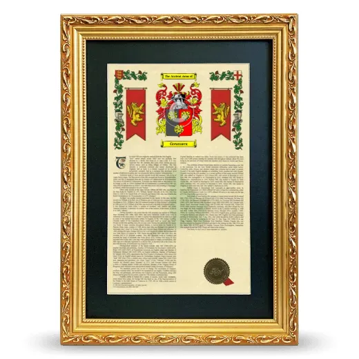 Greatorex Deluxe Armorial Framed - Gold