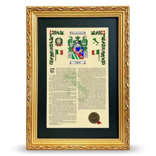 Grigori Deluxe Armorial Framed - Gold