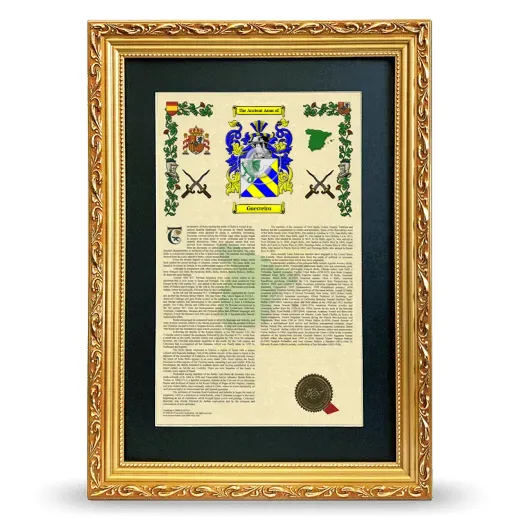 Guerreiro Deluxe Armorial Framed - Gold