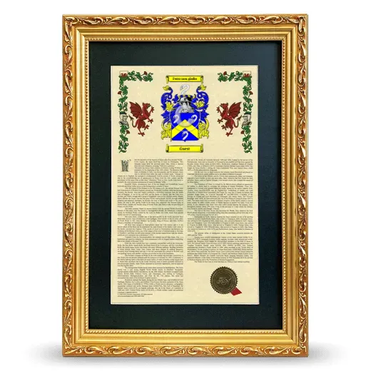 Guest Deluxe Armorial Framed - Gold