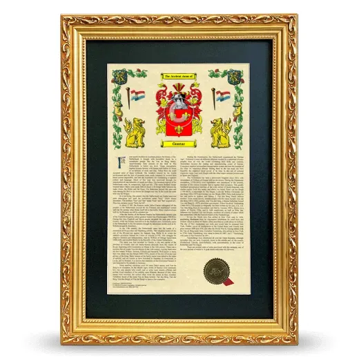 Guntar Deluxe Armorial Framed - Gold