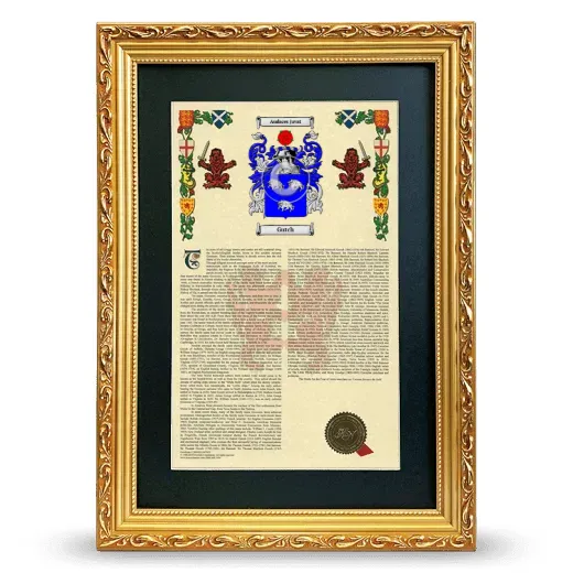 Gutch Deluxe Armorial Framed - Gold