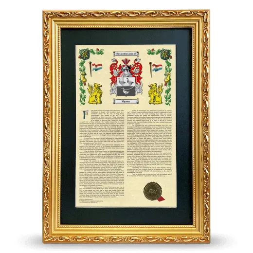 Gyzen Deluxe Armorial Framed - Gold