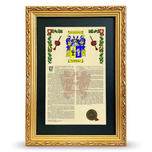 Haeffelfinger Deluxe Armorial Framed - Gold