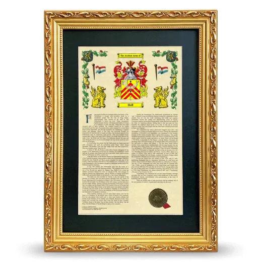 Hall Deluxe Armorial Framed - Gold