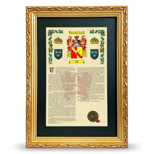 Hall Deluxe Armorial Framed - Gold