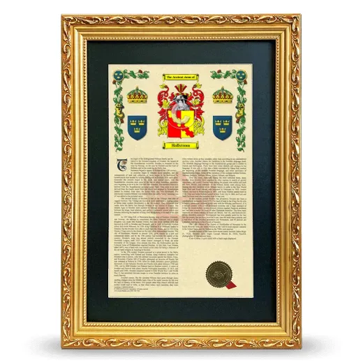 Hallstrom Deluxe Armorial Framed - Gold