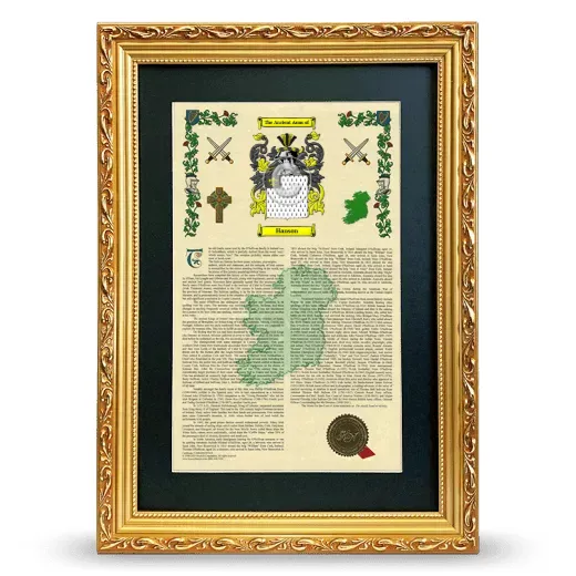 Hanson Deluxe Armorial Framed - Gold