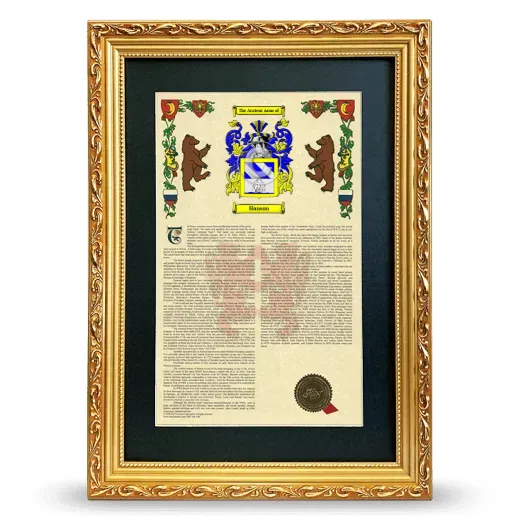 Hanson Deluxe Armorial Framed - Gold