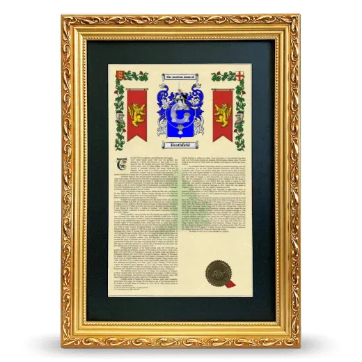 Heathfield Deluxe Armorial Framed - Gold