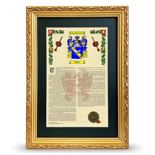 Heben Deluxe Armorial Framed - Gold