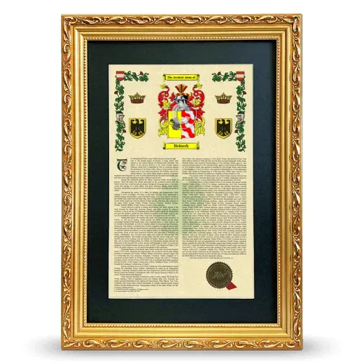 Heineck Deluxe Armorial Framed - Gold