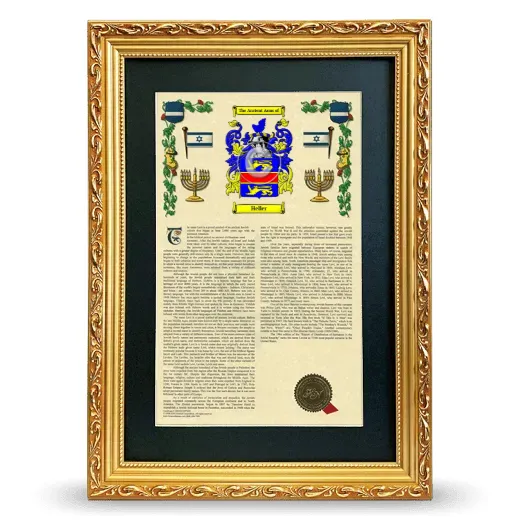 Heller Deluxe Armorial Framed - Gold
