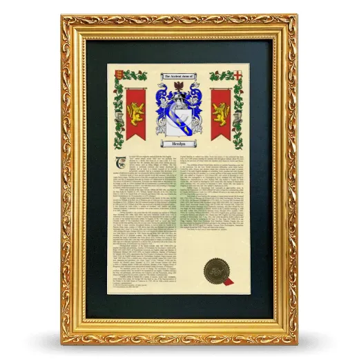 Herdyn Deluxe Armorial Framed - Gold
