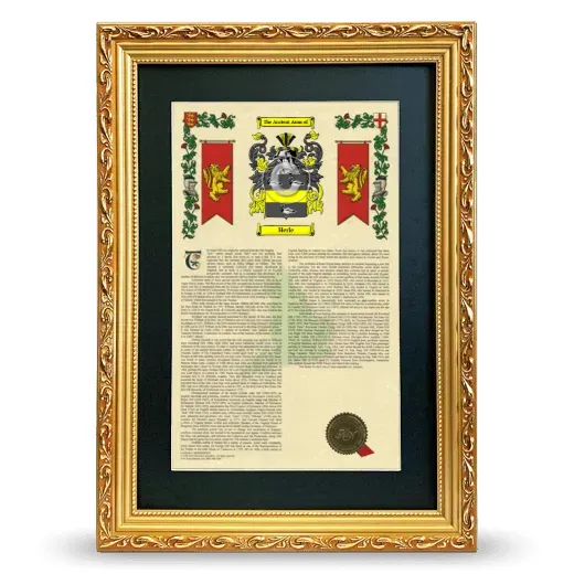 Herle Deluxe Armorial Framed - Gold