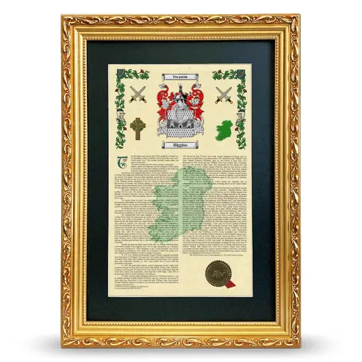 Higgins Deluxe Armorial Framed - Gold