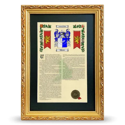Hikman Deluxe Armorial Framed - Gold