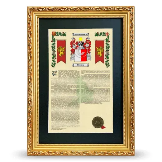 Hinckley Deluxe Armorial Framed - Gold