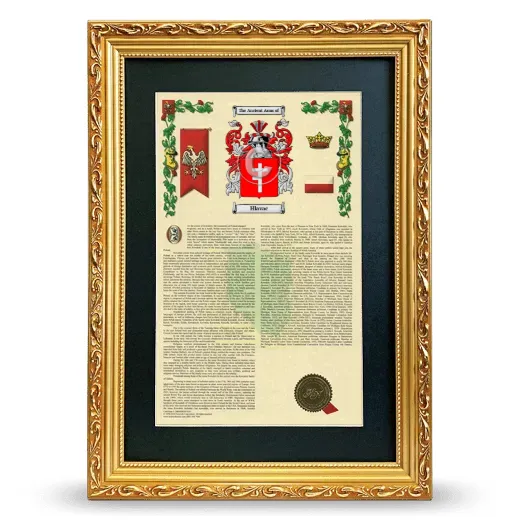 Hlavac Deluxe Armorial Framed - Gold