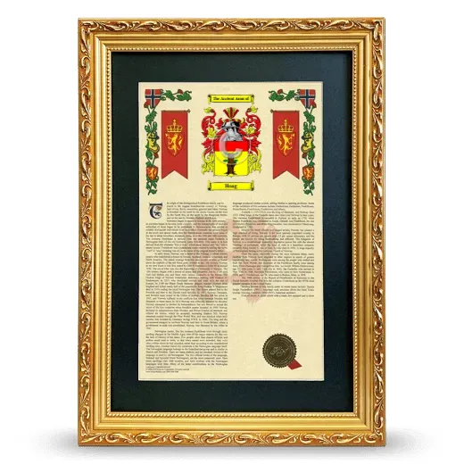 Hoag Deluxe Armorial Framed - Gold