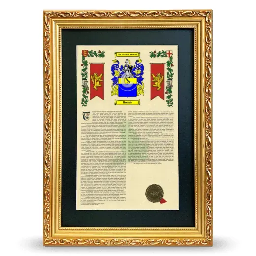 Hoarde Deluxe Armorial Framed - Gold