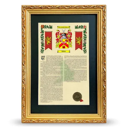 Hoben Deluxe Armorial Framed - Gold