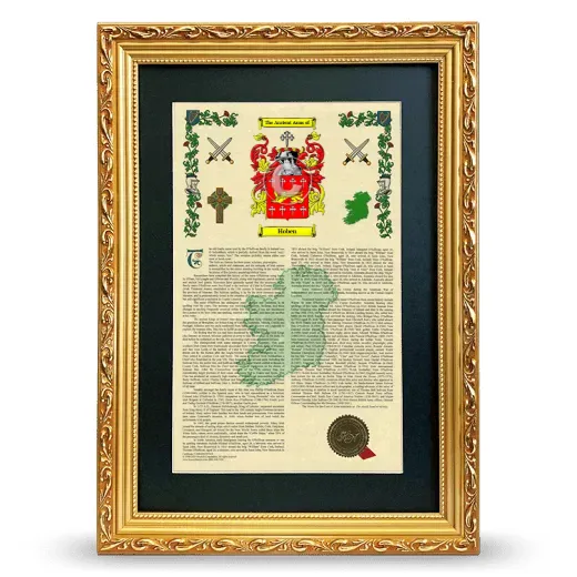 Hoben Deluxe Armorial Framed - Gold