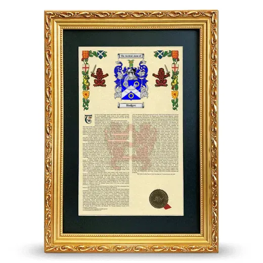 Hodges Deluxe Armorial Framed - Gold