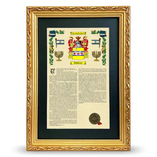 Hoffmeyer Deluxe Armorial Framed - Gold