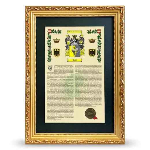 Hohl Deluxe Armorial Framed - Gold
