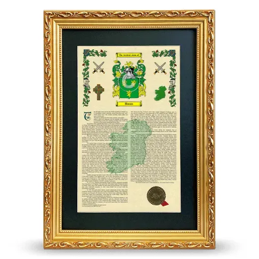 Horan Deluxe Armorial Framed - Gold