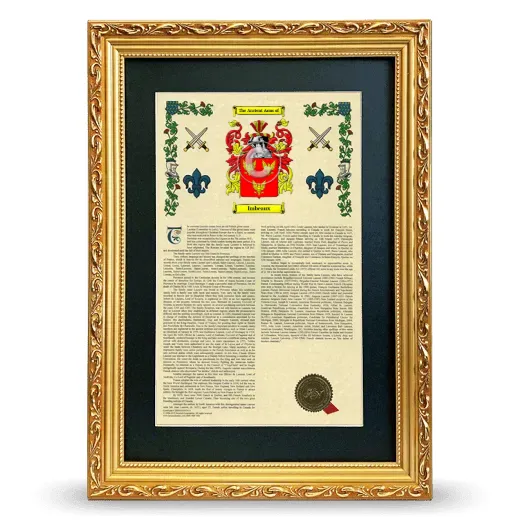 Imbeaux Deluxe Armorial Framed - Gold