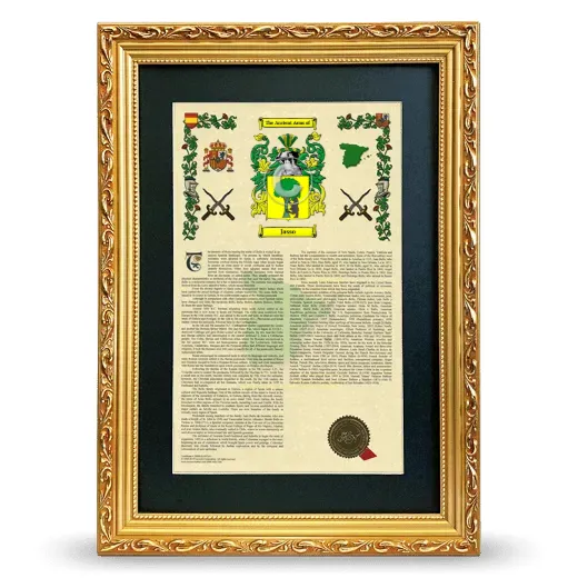 Jasso Deluxe Armorial Framed - Gold