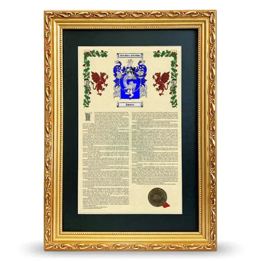 Joness Deluxe Armorial Framed - Gold