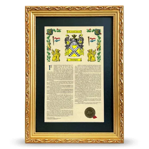Journigan Deluxe Armorial Framed - Gold