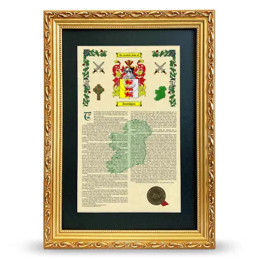 Journigan Deluxe Armorial Framed - Gold