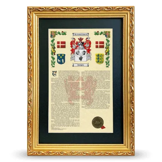 Juergen Deluxe Armorial Framed - Gold