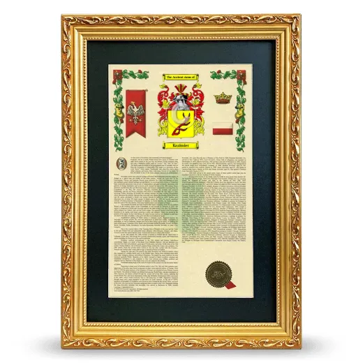 Kazimier Deluxe Armorial Framed - Gold